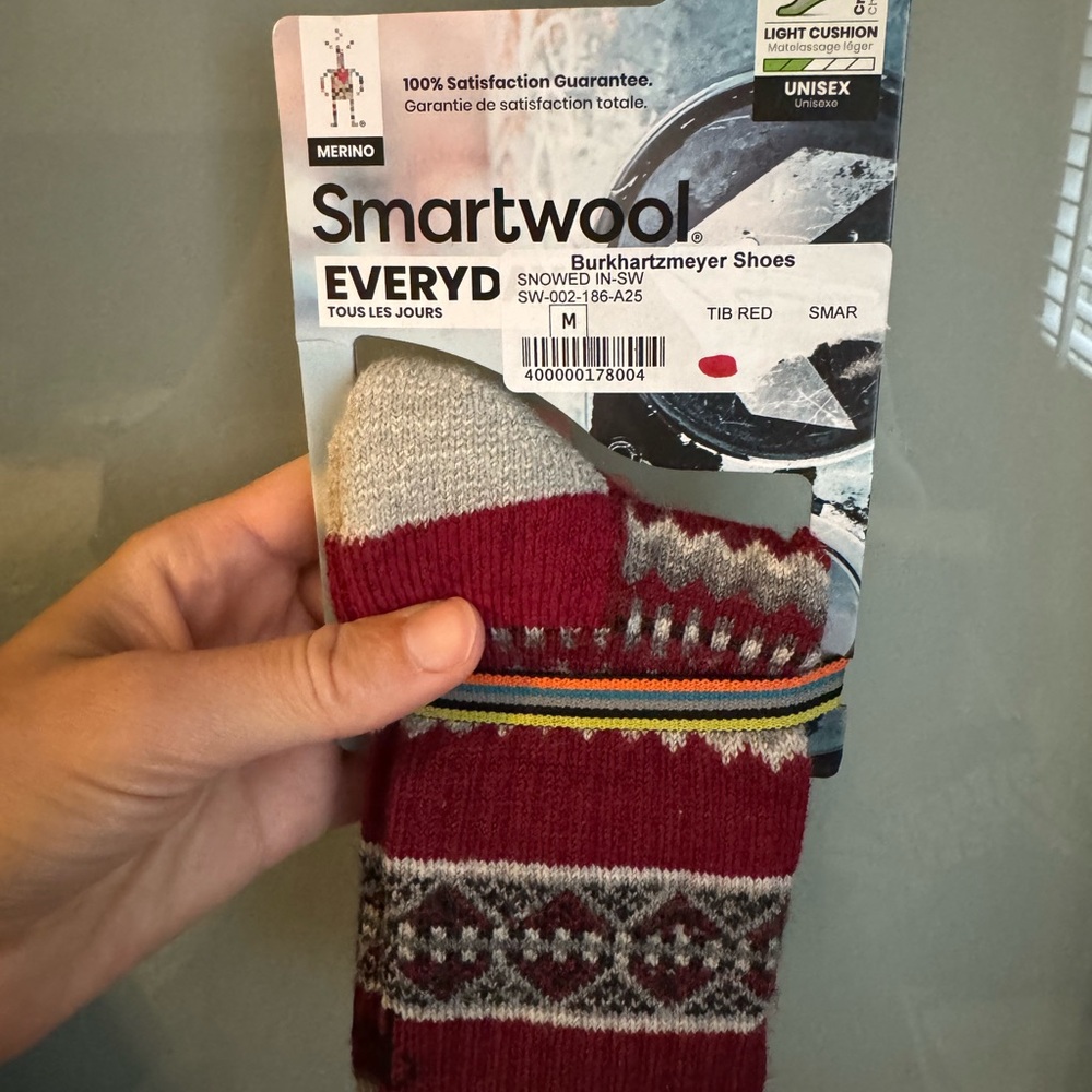 Smartwool Red and Gray Socks